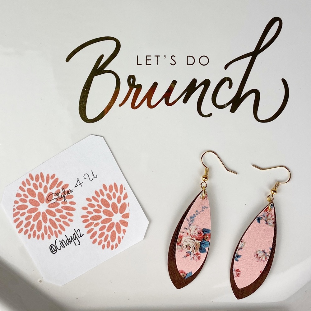 Faux Leather Earrings